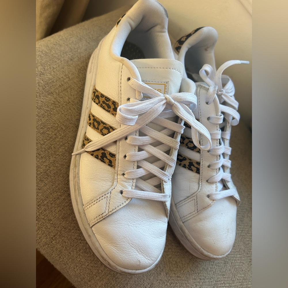 Adidas white shoes